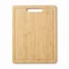 Bambu kesme tahtası 20x30 cm, sulu oluklu ve asma delikli
