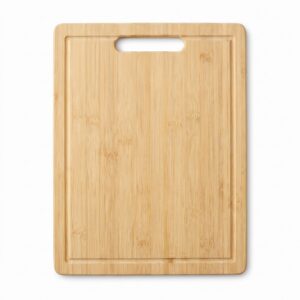 Bambu kesme tahtası 20x30 cm, sulu oluklu ve asma delikli