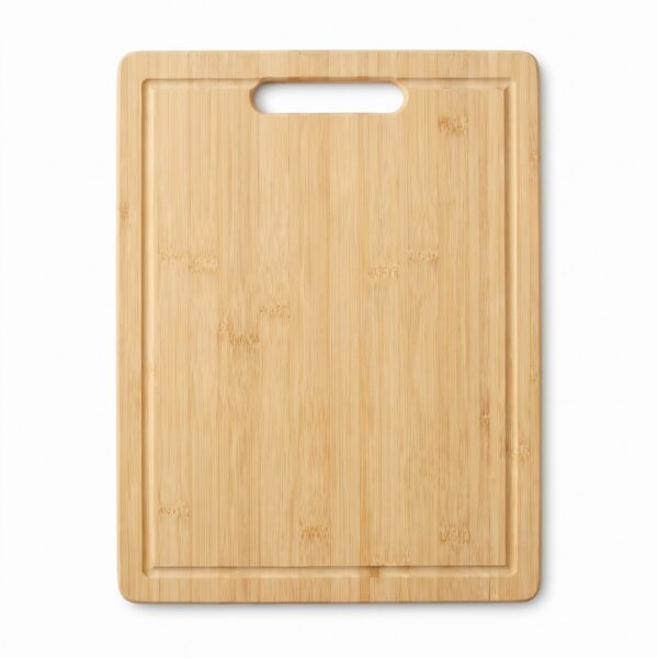 Bambu kesme tahtası 20x30 cm, sulu oluklu ve asma delikli