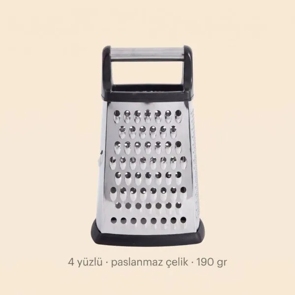 Çok fonksiyonlu 4 yüzlü paslanmaz çelik rende