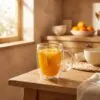Çift cidarlı cam kupa 400 ml cam kulplu