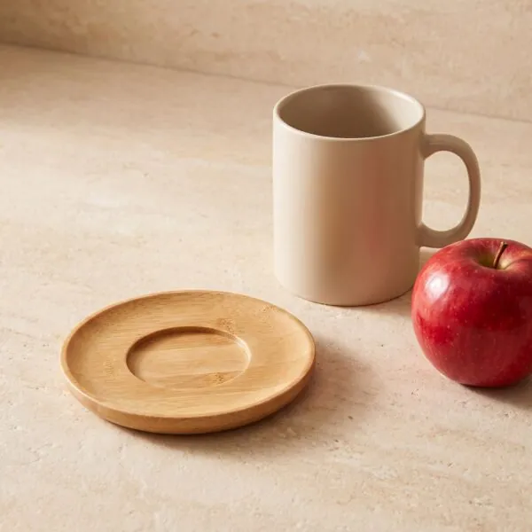 Bambu fincan altlığı 6'lı 10 cm