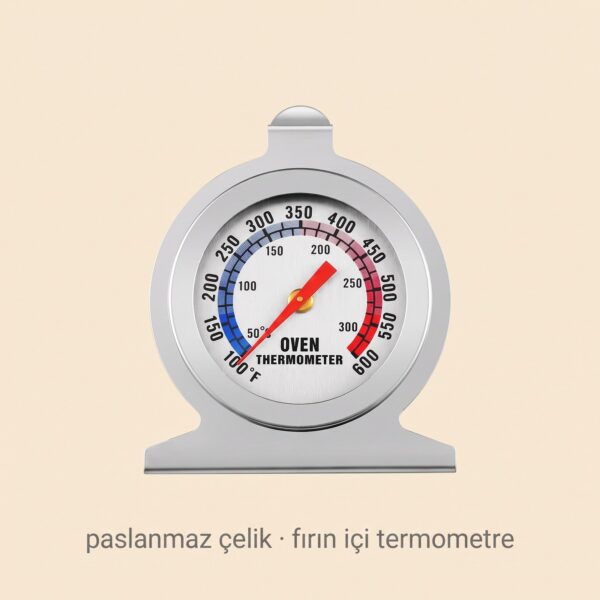 Paslanmaz çelik fırın içi termometre