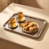 Gümüş Çağ sunum tepsisi 33×18 cm – çay servisi