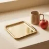 Kare gold sunum tepsisi 21x21 cm