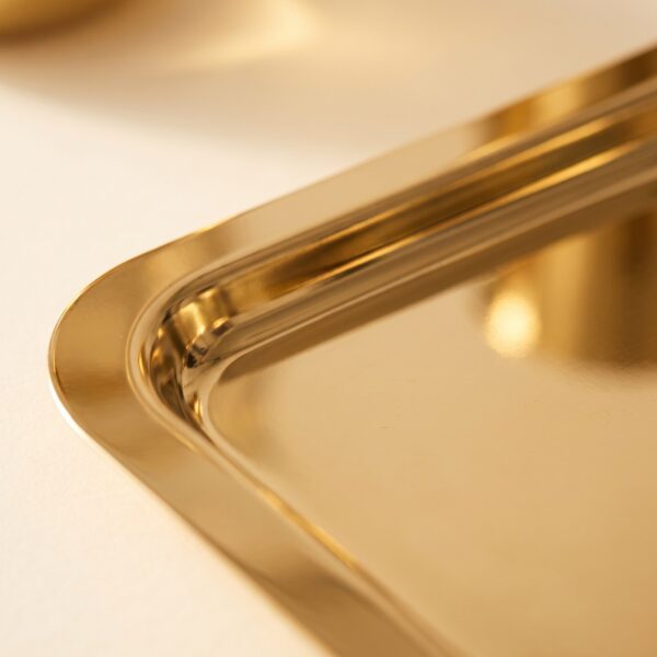 Kare gold sunum tepsisi 21x21 cm