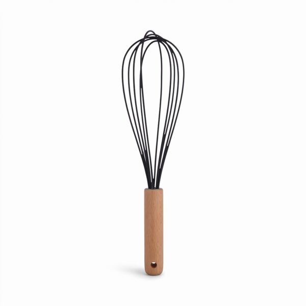 Ahşap saplı metal çırpıcı 26 cm