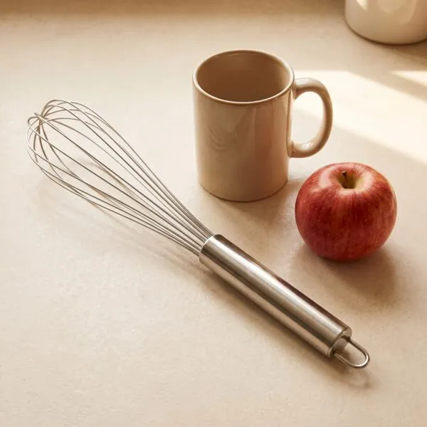 Metal çırpıcı 35 cm büyük boy, paslanmaz tel