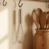 Metal çırpıcı 35 cm büyük boy, paslanmaz tel