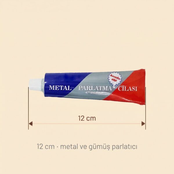 Metal ve gümüş parlatma cilası 12 cm