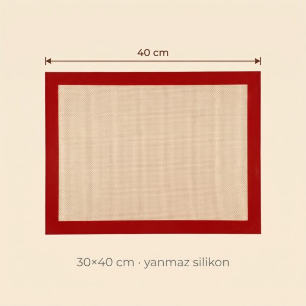 Yanmaz silikon pişirme matı 30x40 cm