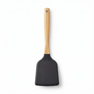 Bambu saplı silikon açılı spatula