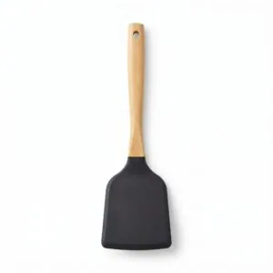 Bambu saplı silikon açılı spatula