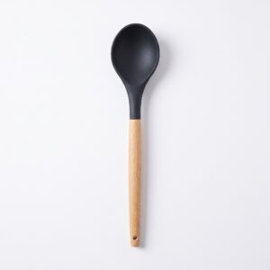 Bambu saplı silikon kaşık 32 cm