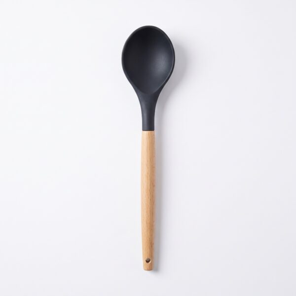 Bambu saplı silikon kaşık 32 cm