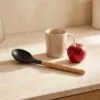 Bambu saplı silikon kaşık 32 cm