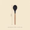 Bambu saplı silikon kaşık 32 cm