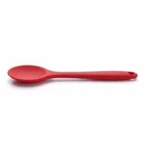 Yumuşak Yanmaz Silikon Kaşık 27 cm Kırmızı – ana beyaz zemin