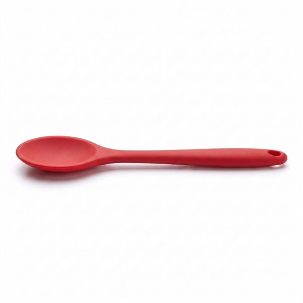 Yumuşak Yanmaz Silikon Kaşık 27 cm Kırmızı – ana beyaz zemin