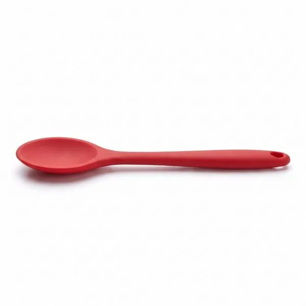 Yumuşak Yanmaz Silikon Kaşık 27 cm Kırmızı – ana beyaz zemin