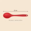 Yumuşak Yanmaz Silikon Kaşık 27 cm Kırmızı – olculer