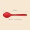 Yumuşak Yanmaz Silikon Kaşık 27 cm Kırmızı – olculer
