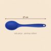 Yumuşak Yanmaz Silikon Kaşık 27 cm Mavi – olculer