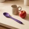 Yumuşak Yanmaz Silikon Kaşık 27 cm Mor – boyut karsilastirma