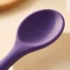 Yumuşak Yanmaz Silikon Kaşık 27 cm Mor – tek parca detay