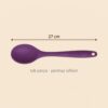 Yumuşak Yanmaz Silikon Kaşık 27 cm Mor – olculer