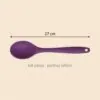 Yumuşak Yanmaz Silikon Kaşık 27 cm Mor – olculer