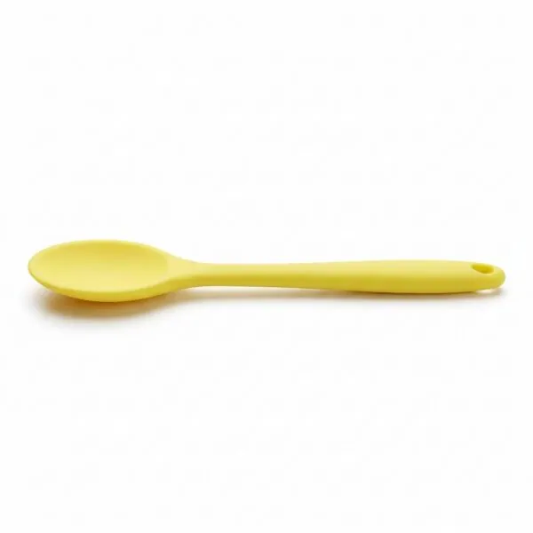 Yumuşak Yanmaz Silikon Kaşık 27 cm Sarı – ana beyaz zemin