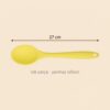 Yumuşak Yanmaz Silikon Kaşık 27 cm Sarı – olculer