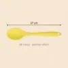 Yumuşak Yanmaz Silikon Kaşık 27 cm Sarı – olculer