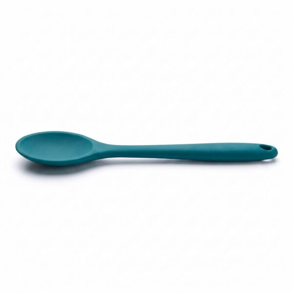 Yumuşak Yanmaz Silikon Kaşık 27 cm Turkuaz – ana beyaz zemin