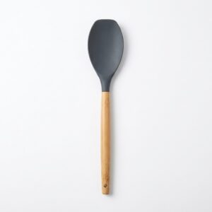 Bambu saplı silikon spatula 32 cm