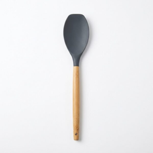 Bambu saplı silikon spatula 32 cm