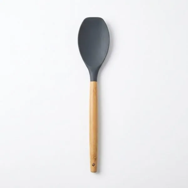 Bambu saplı silikon spatula 32 cm