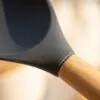 Bambu saplı silikon spatula 32 cm
