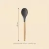 Bambu saplı silikon spatula 32 cm