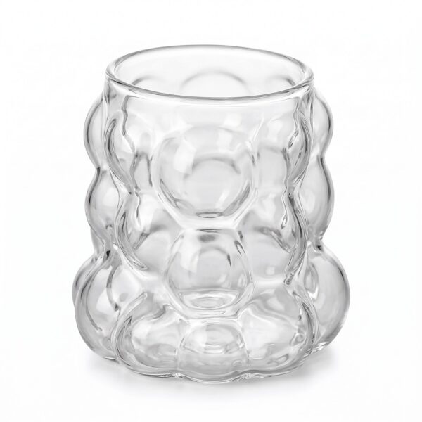 Üzüm bubble şekilli borosilikat cam bardak 300 ml