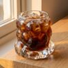 Üzüm bubble şekilli borosilikat cam bardak 300 ml
