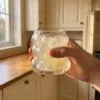 Üzüm bubble şekilli borosilikat cam bardak 300 ml