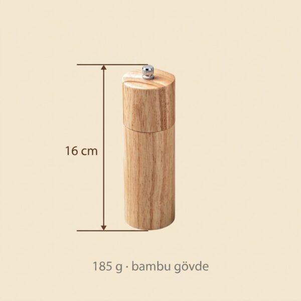 Bambu Gövdeli Tuz ve Karabiber Değirmeni 16 cm – olculer