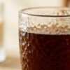 Buzlu Çift Cidarlı Cam Bardak 300 ml – doku detay