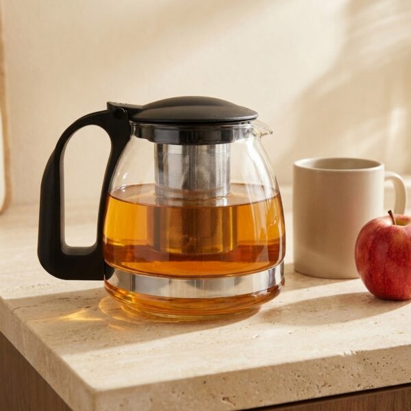Nordic Cam Çay Demliği 1500 ml Aile Boyu – boyut karsilastirma