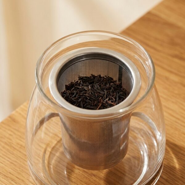 Nordic Cam Çay Demliği 1500 ml Aile Boyu – suzgec detay