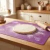 Yumuşak Ölçülü Hamur Açma Matı 45×65 cm Mor – olculu acma