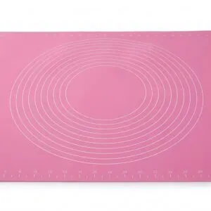 Yumuşak Ölçülü Hamur Açma Matı 45×65 cm Pembe – ana beyaz zemin