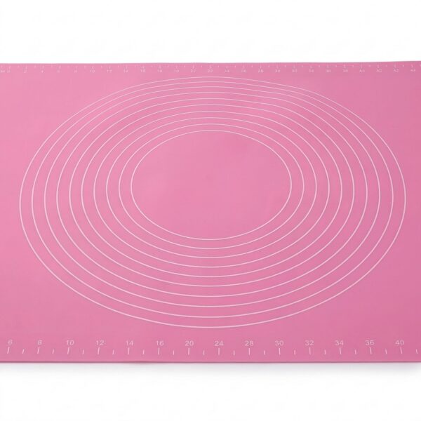 Yumuşak Ölçülü Hamur Açma Matı 45×65 cm Pembe – ana beyaz zemin